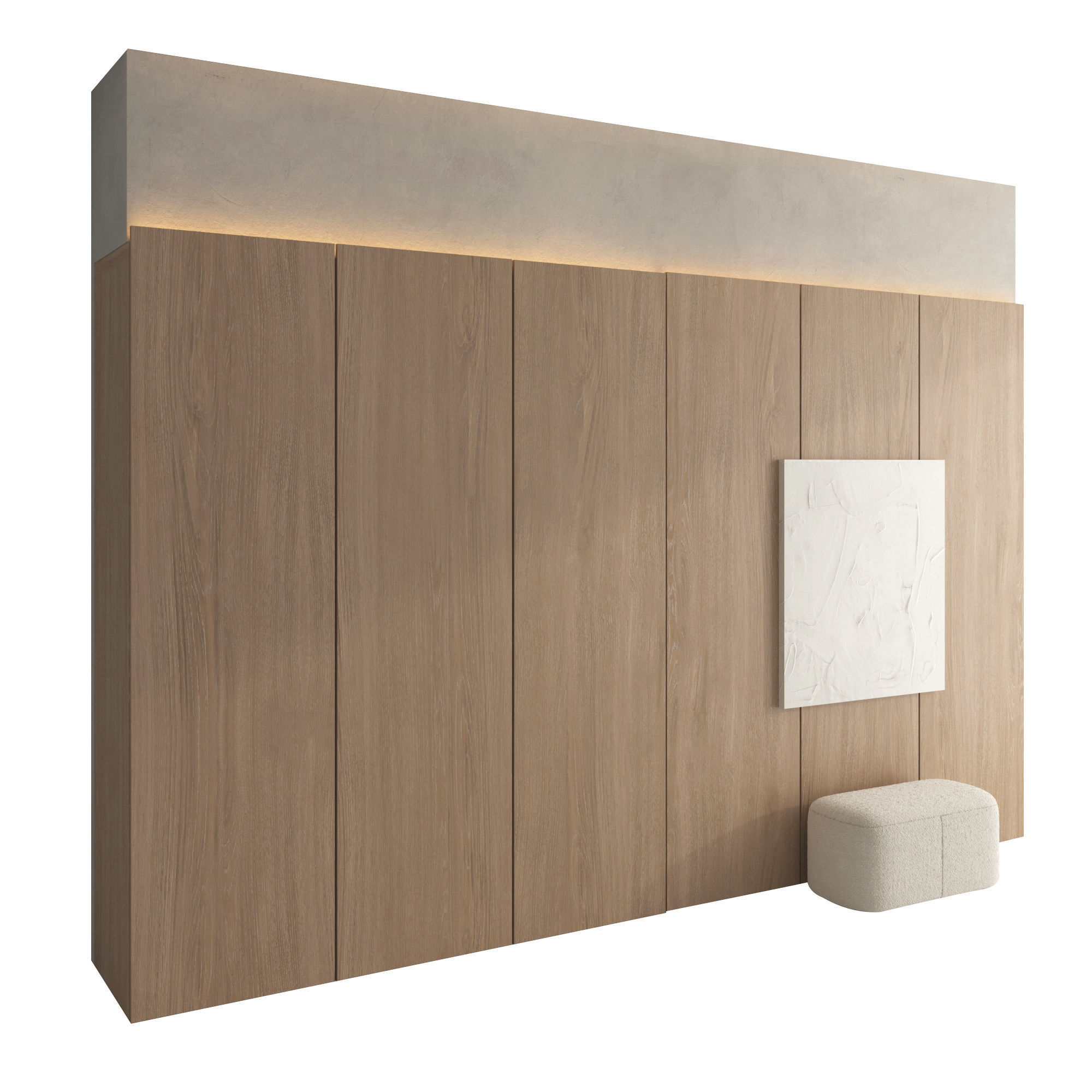 Hallway set 05 3D model_3