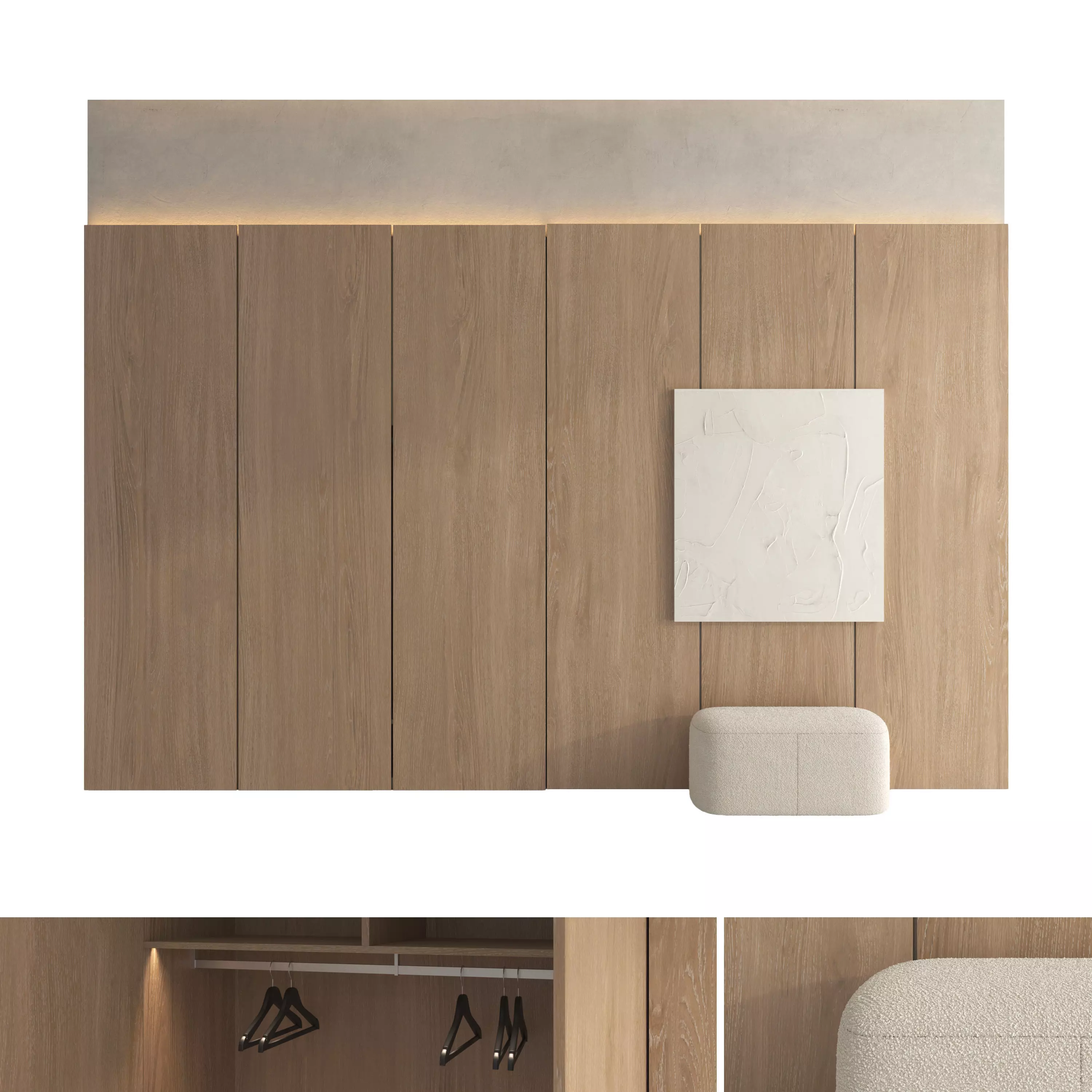 Hallway set 05 3D model_0