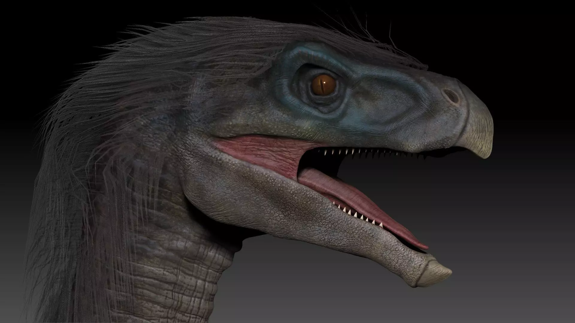 Dinosaur Therizinosaurus Sculpt Project 3D model