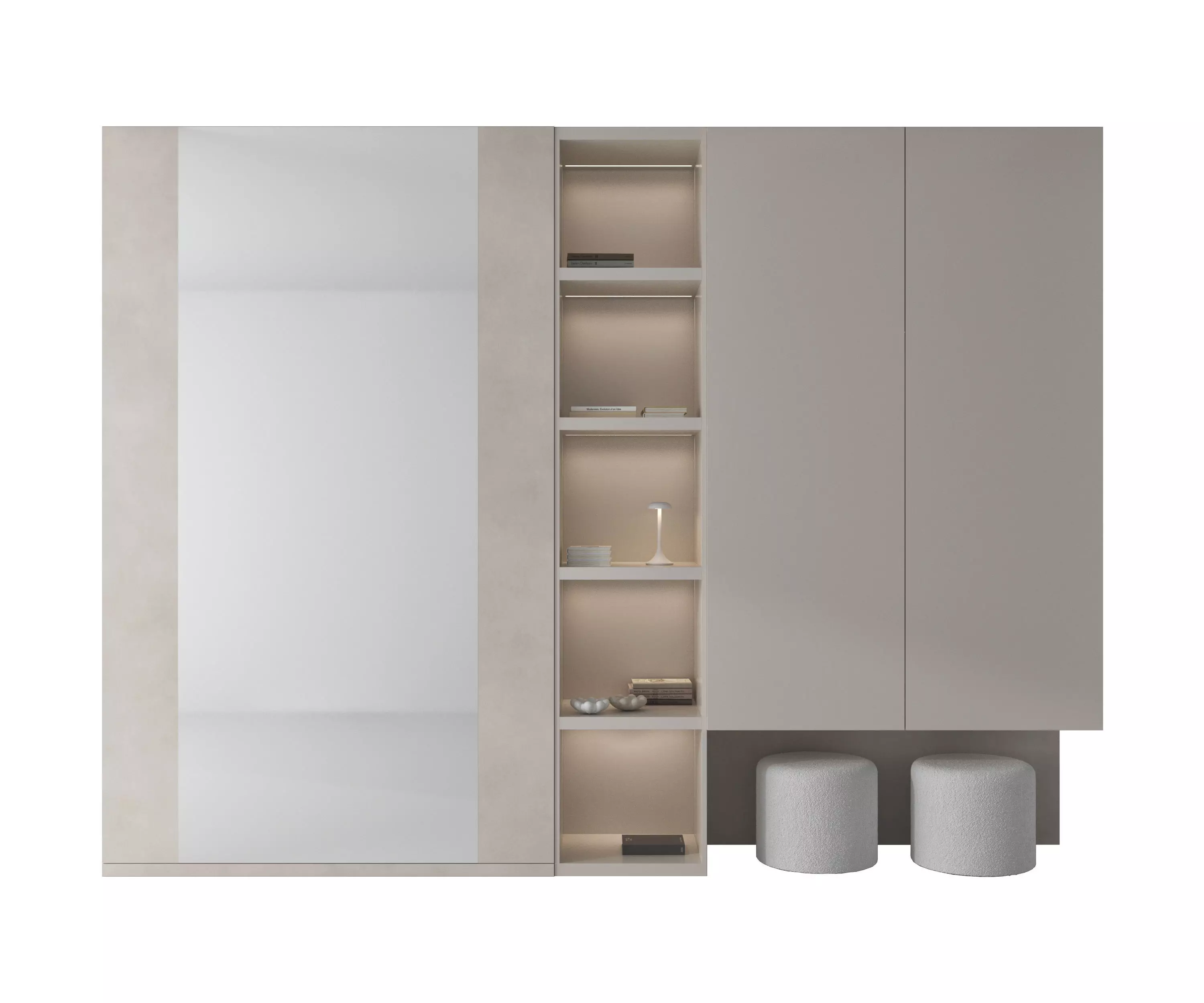 Hallway set 06 3D model_0