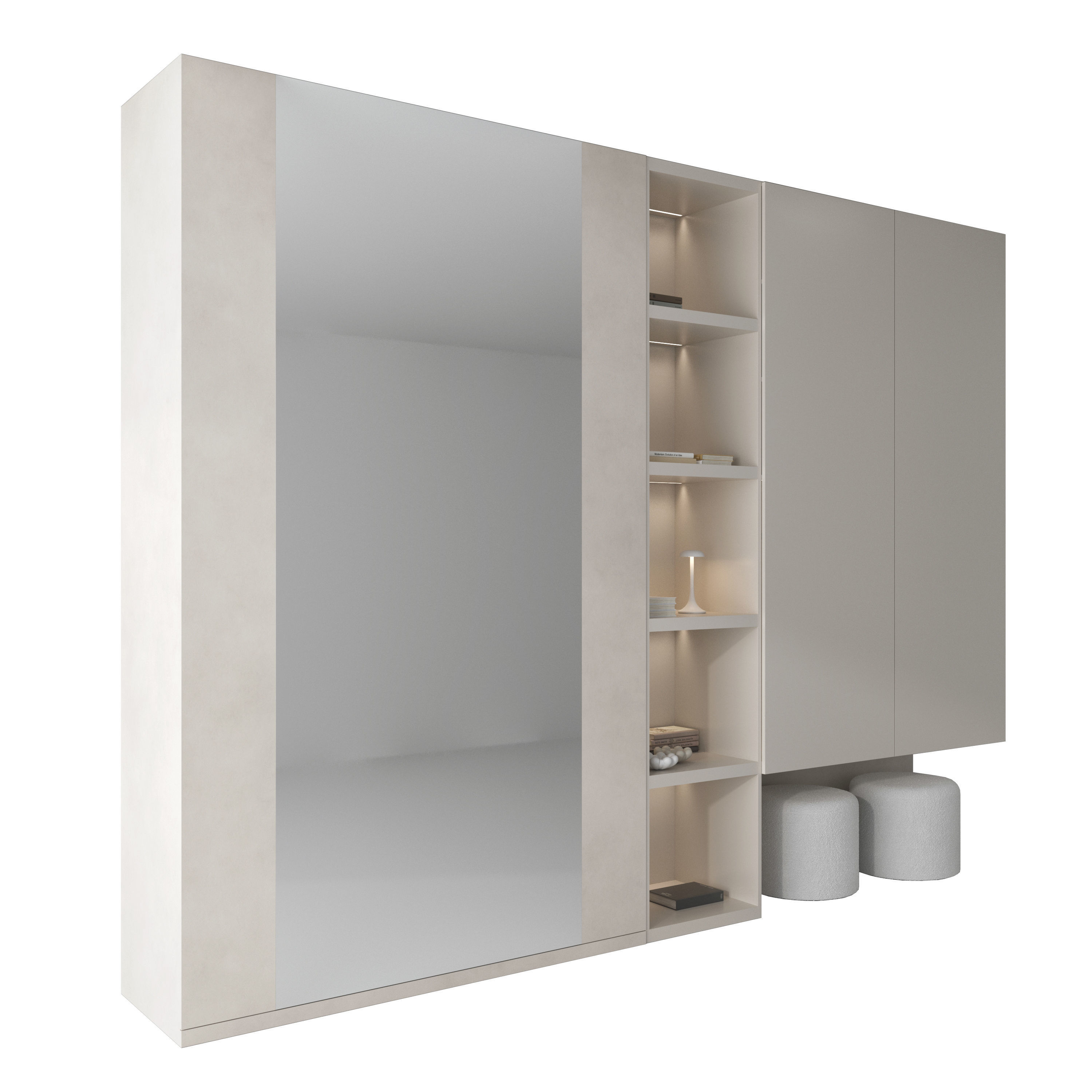 Hallway set 06 3D model_2