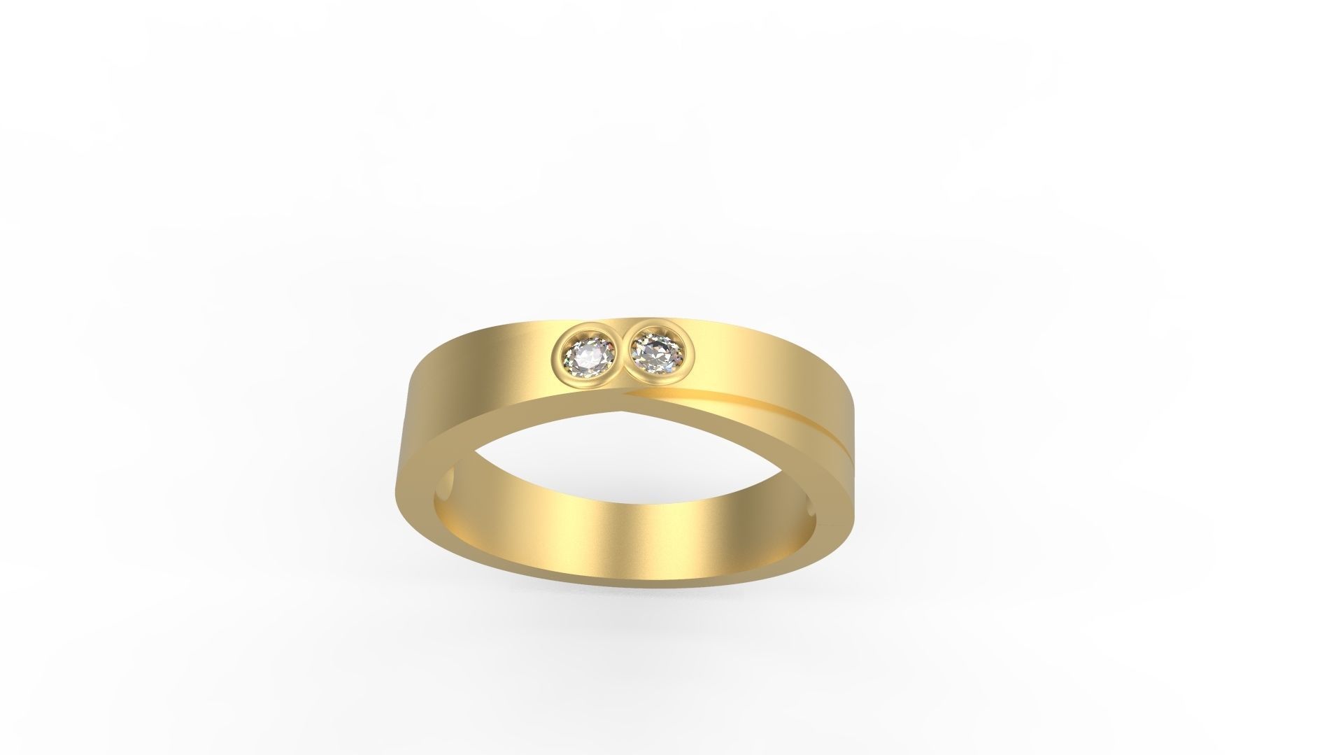 Band Ring 150 3D print model_3