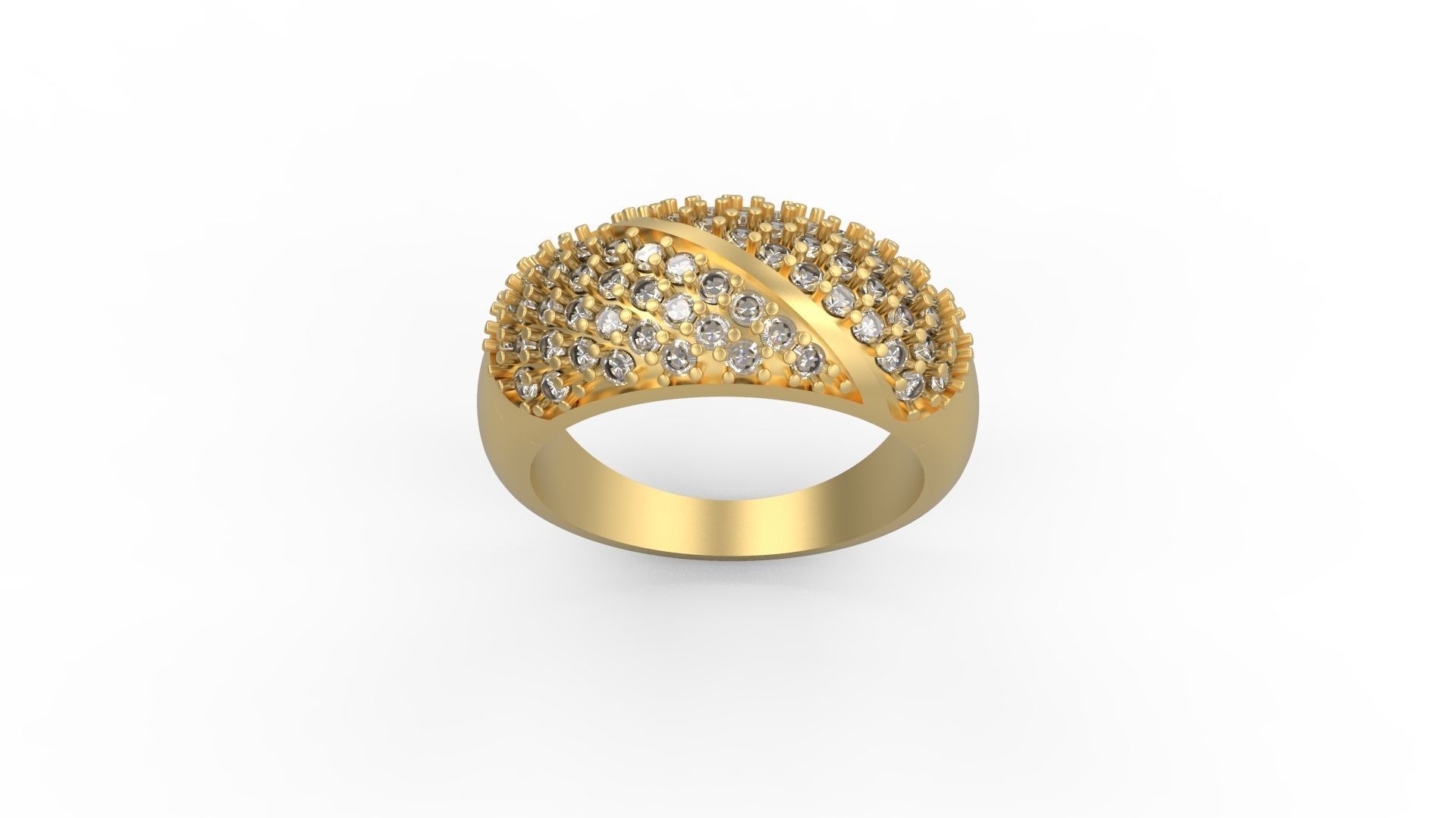 Band Ring 169 3D print model_3