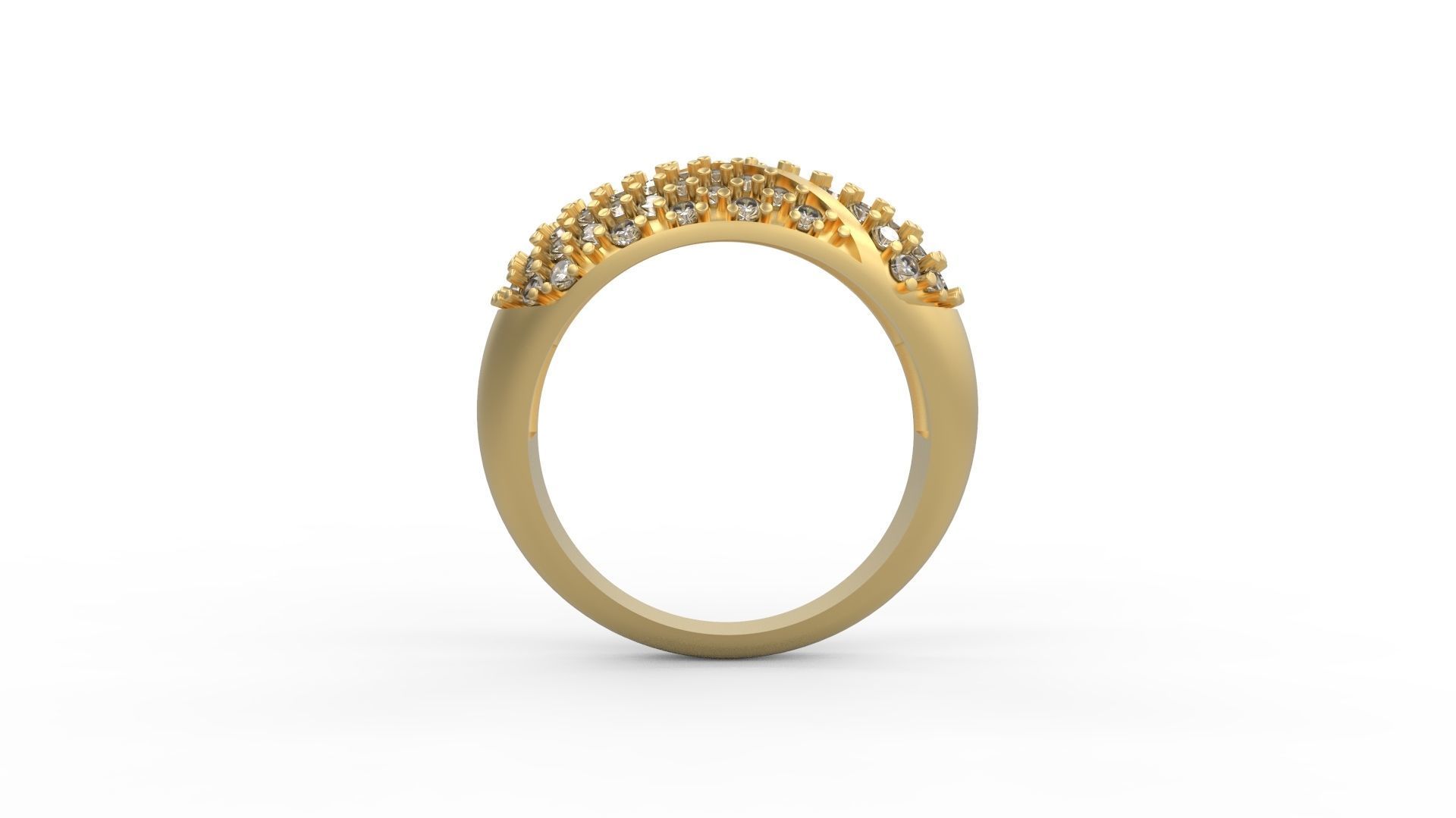 Band Ring 169 3D print model_1