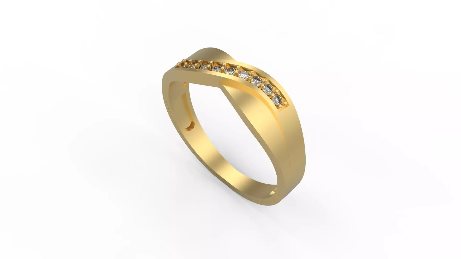 Band Ring 166 3D print model_0