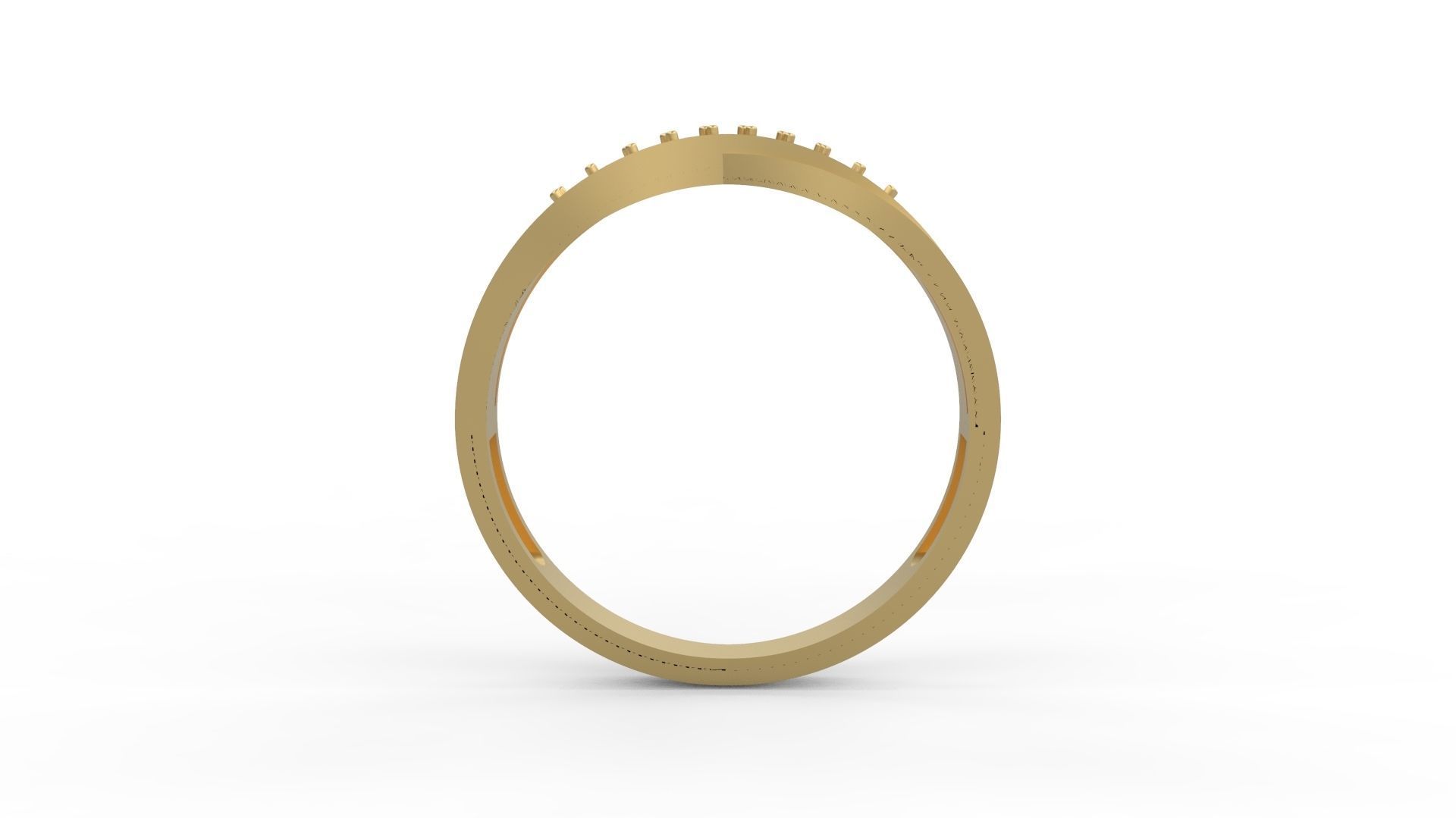 Band Ring 166 3D print model_1