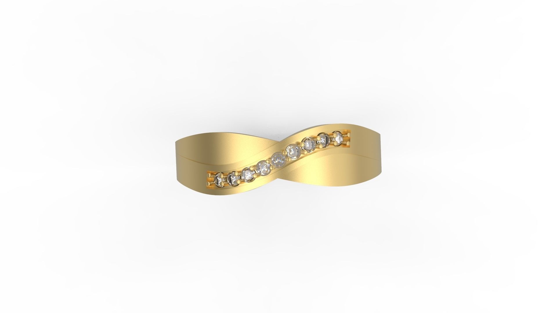 Band Ring 166 3D print model_4