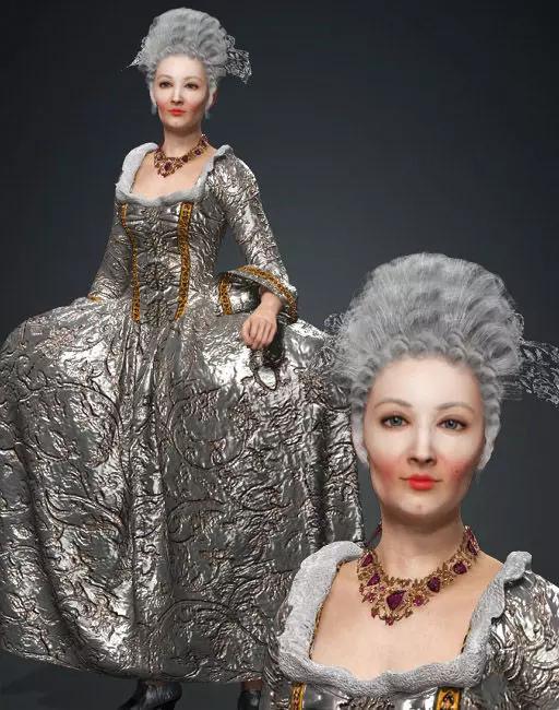 1700 Antoinette 3D model_0