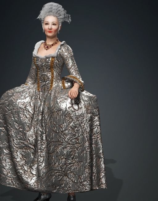 1700 Antoinette 3D model_3