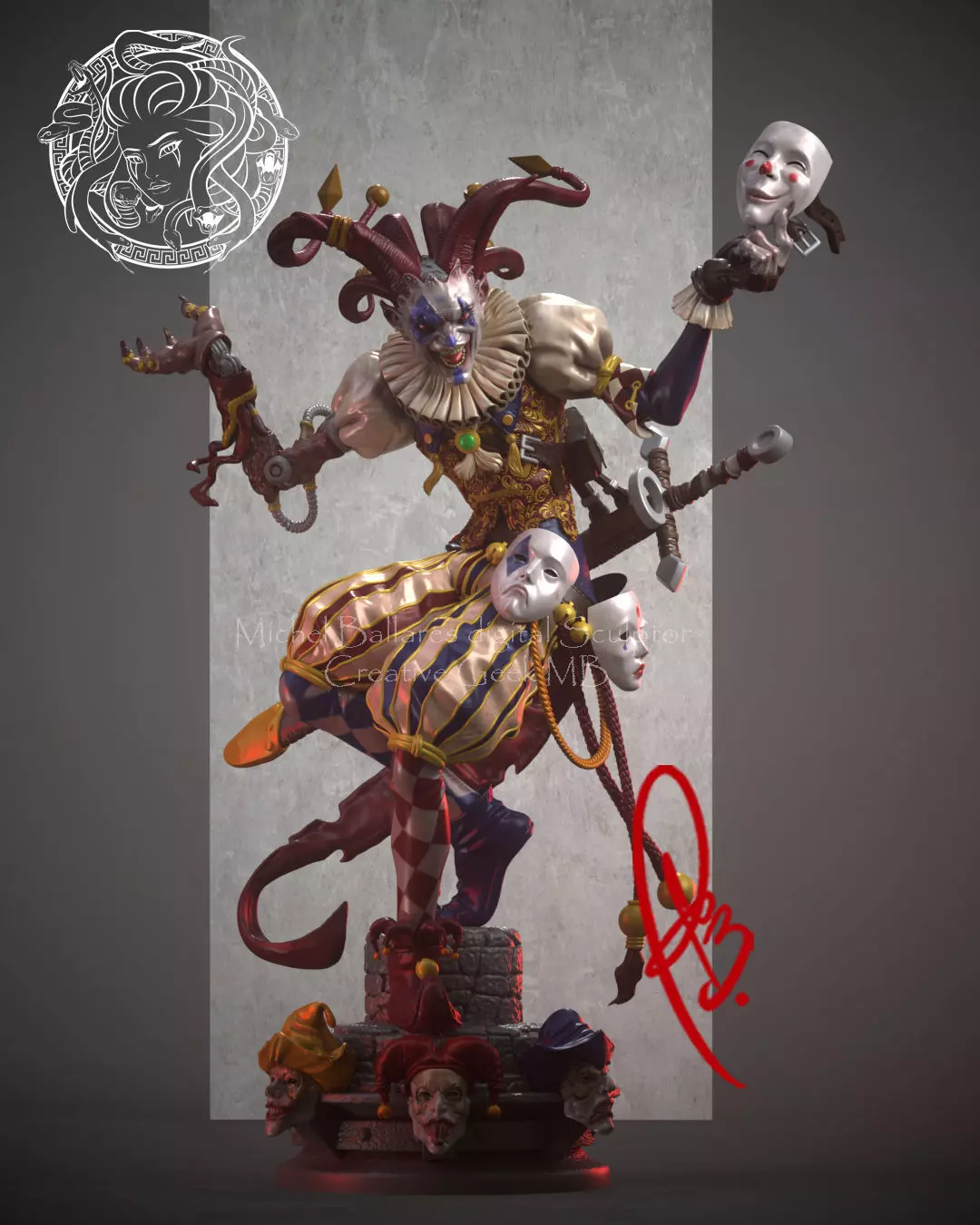 HARLEQUIN OF HORROR BY CREATIVE GEEK MB 3D print model