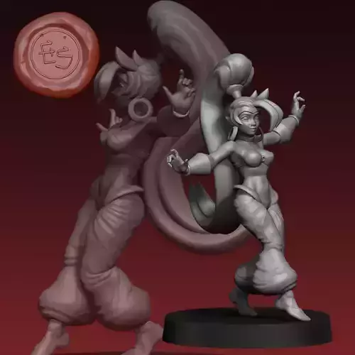 Shantae - 32mm Miniature 3D print model