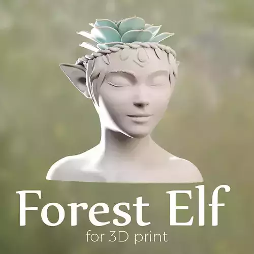 ELF PLANTER -SUCCULENT PLANT POT 3D print model