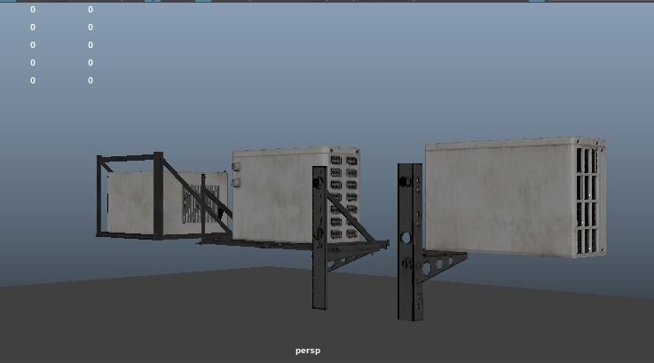 Cool Breeze AC Units for Ultimate Comfort Low-poly 3D model_18