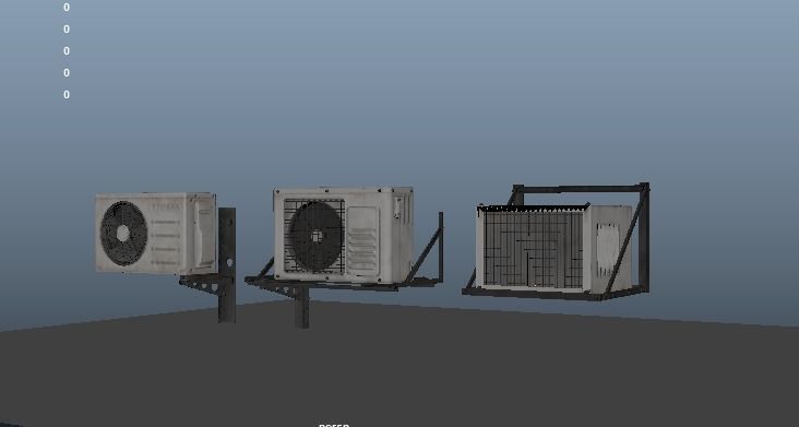 Cool Breeze AC Units for Ultimate Comfort Low-poly 3D model_19