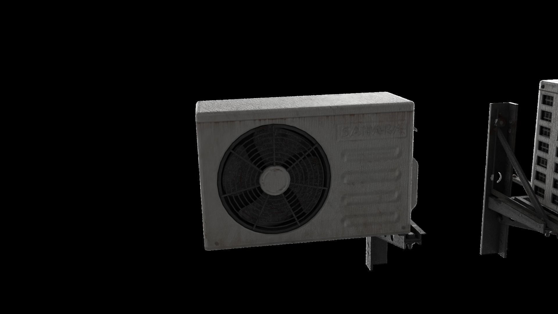 Cool Breeze AC Units for Ultimate Comfort Low-poly 3D model_10