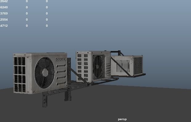 Cool Breeze AC Units for Ultimate Comfort Low-poly 3D model_22
