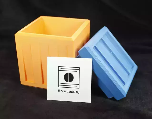 Storage Crate Box Container 3D print model