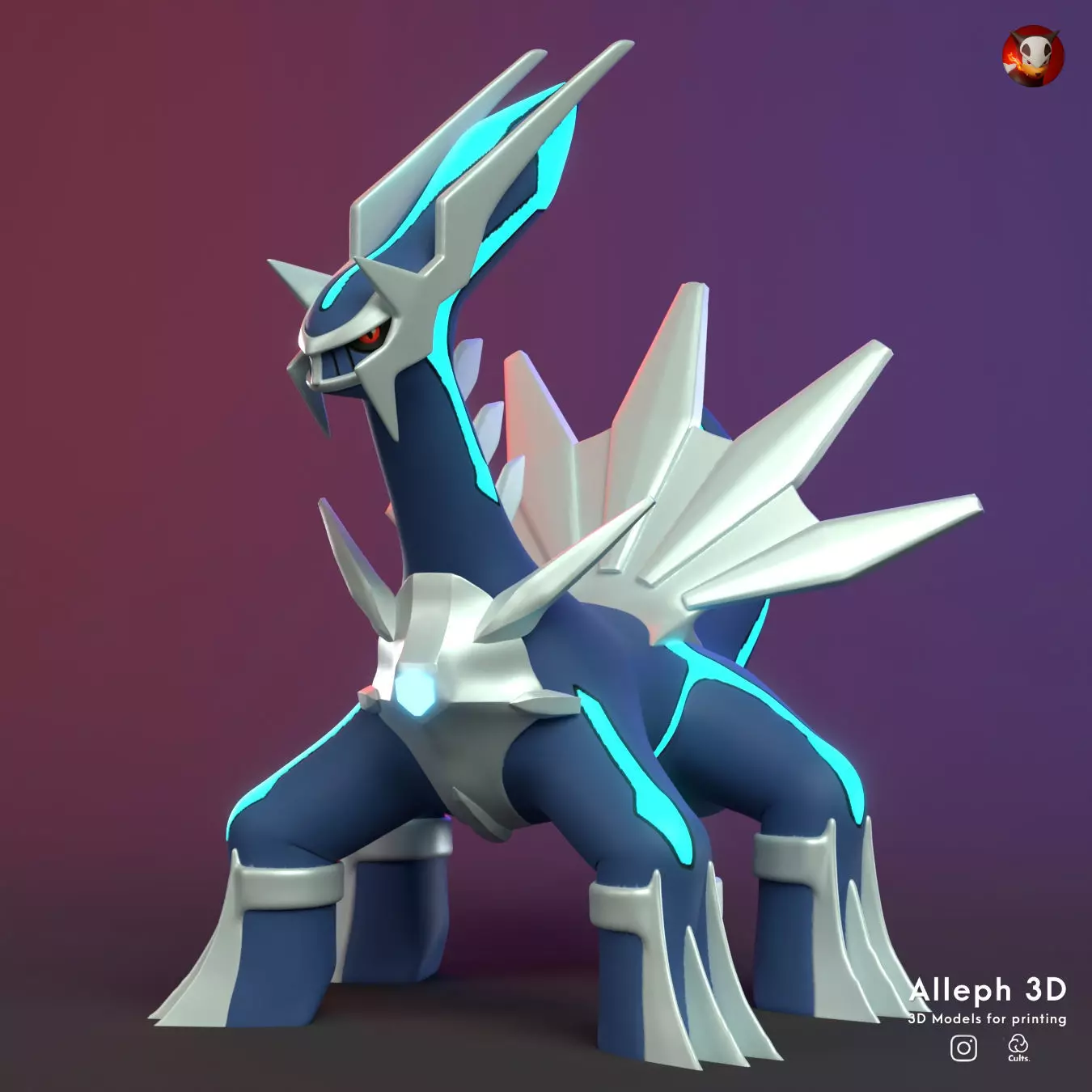 pokemon dialga 3D print model_0