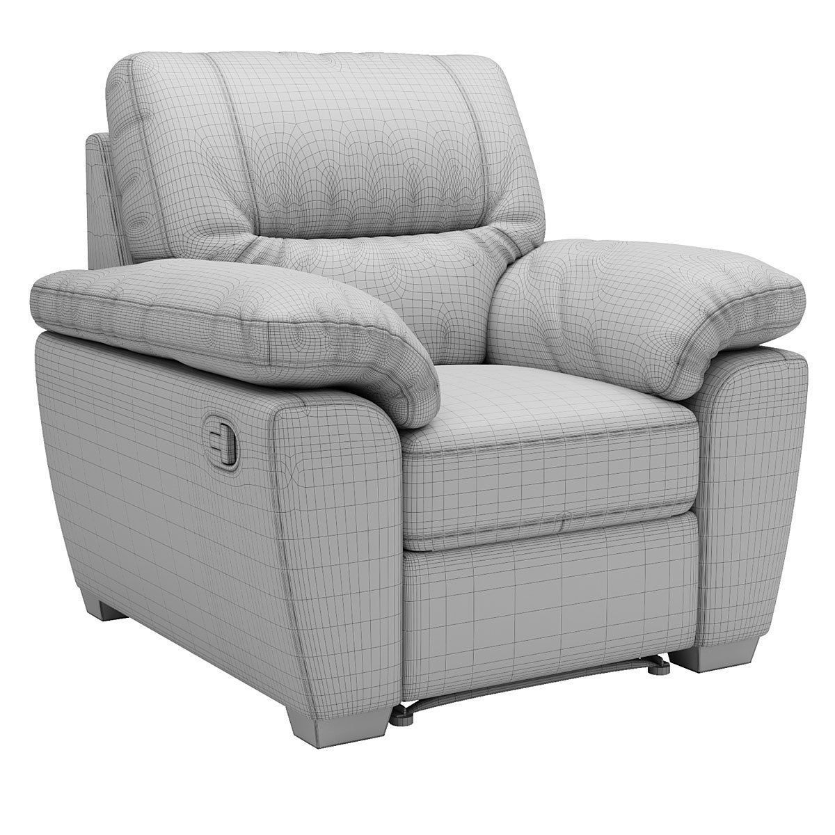 Armchair 3D model_2