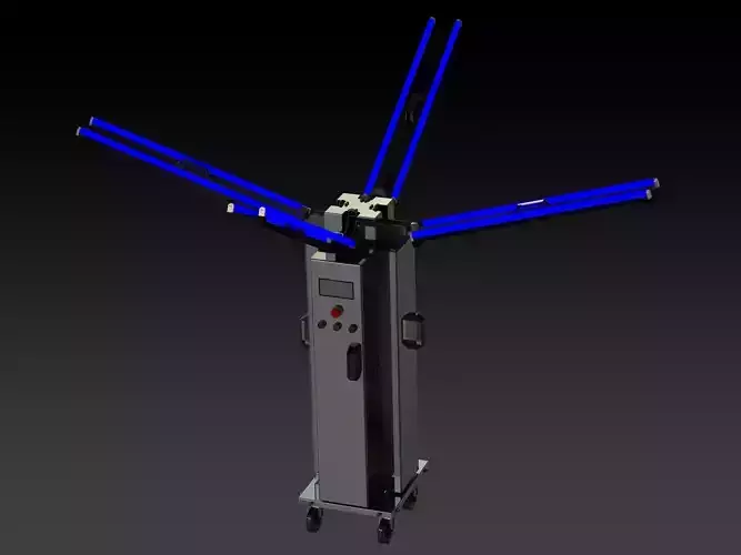 30W Ultraviolet Light Disinfection Trolley