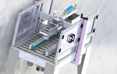 Carton Sealing Machine 3D model_7
