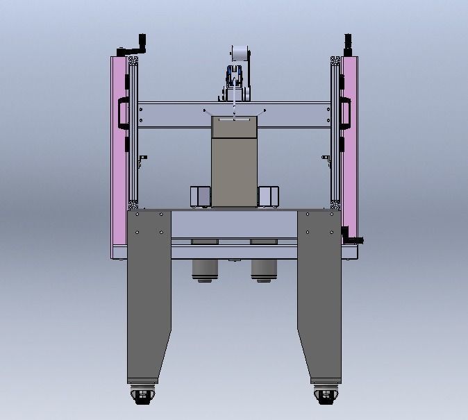 Carton Sealing Machine 3D model_4