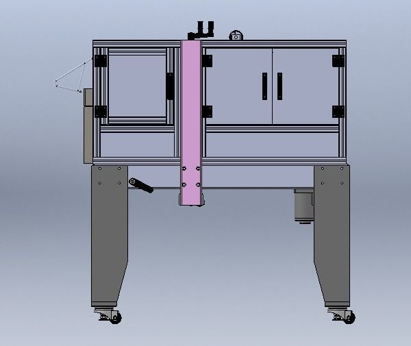 Carton Sealing Machine 3D model_1