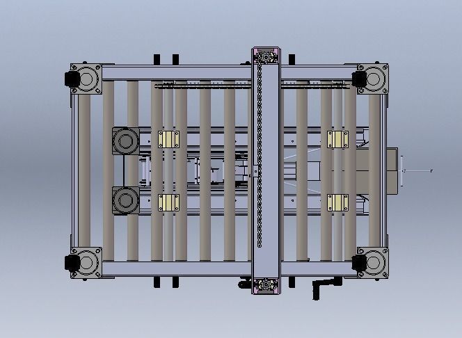 Carton Sealing Machine 3D model_5