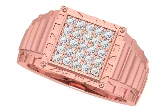 Mens Ring 3dm STL OBJ FBX Renders Details