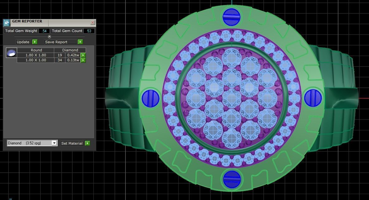 Mens Ring 3dm STL OBJ FBX Renders Details 3D print model_3