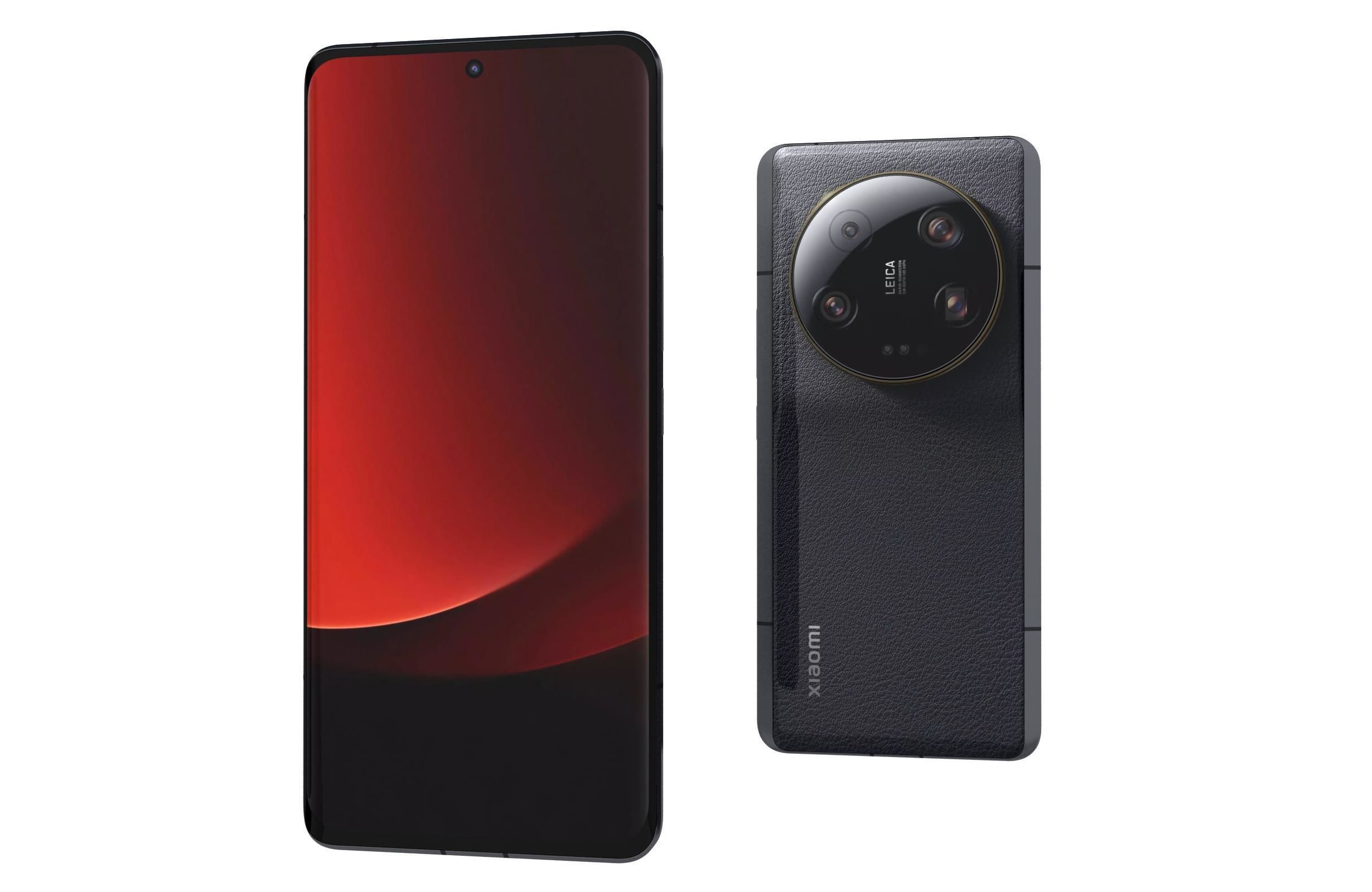 Xiaomi 13 Ultra Black Low-poly 3D model_6