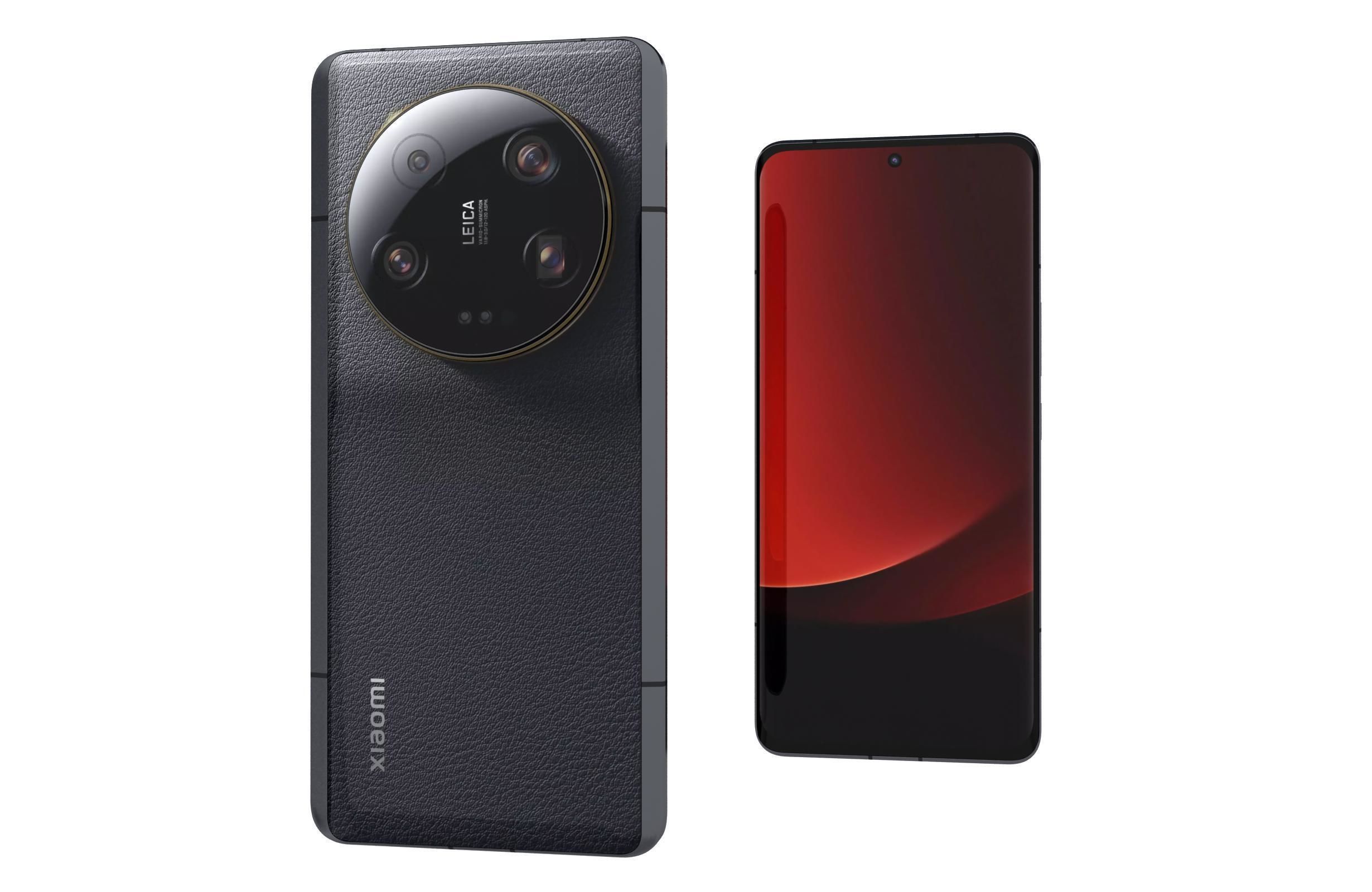 Xiaomi 13 Ultra Black Low-poly 3D model_8