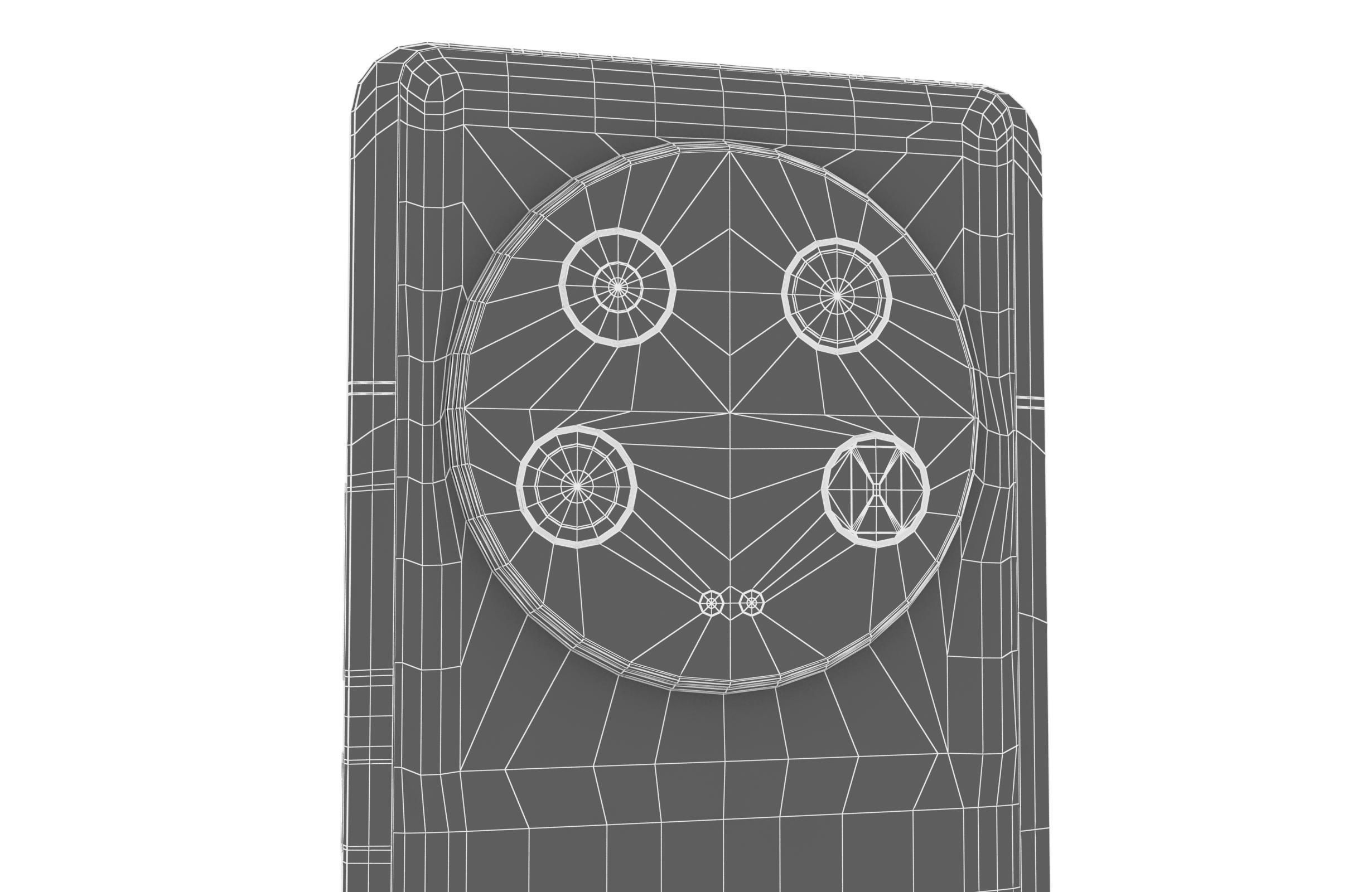 Xiaomi 13 Ultra Black Low-poly 3D model_19