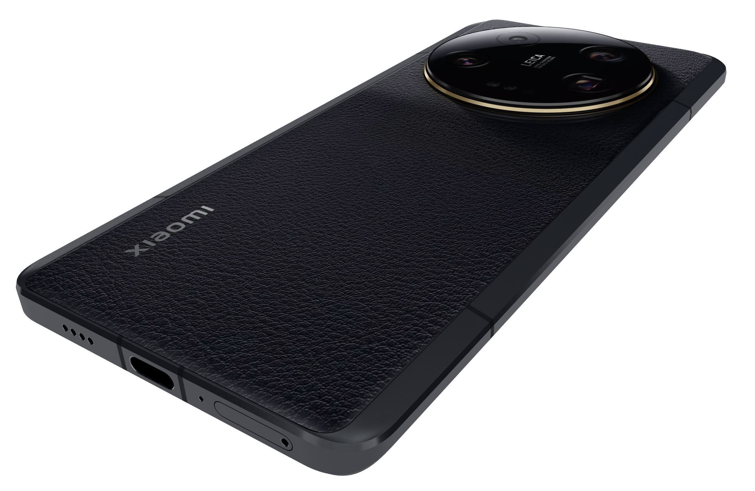 Xiaomi 13 Ultra Black Low-poly 3D model_14