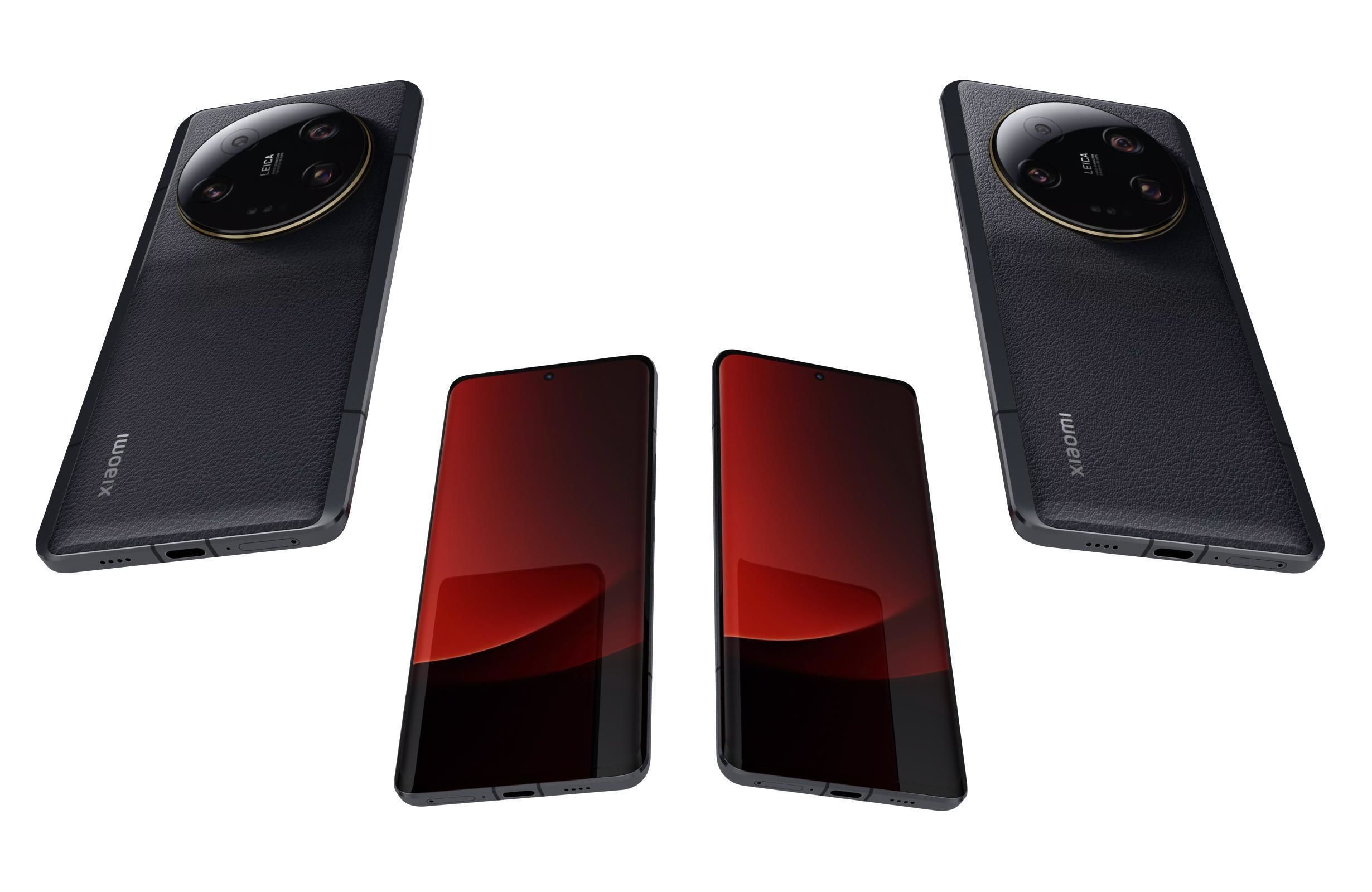 Xiaomi 13 Ultra Black Low-poly 3D model_4