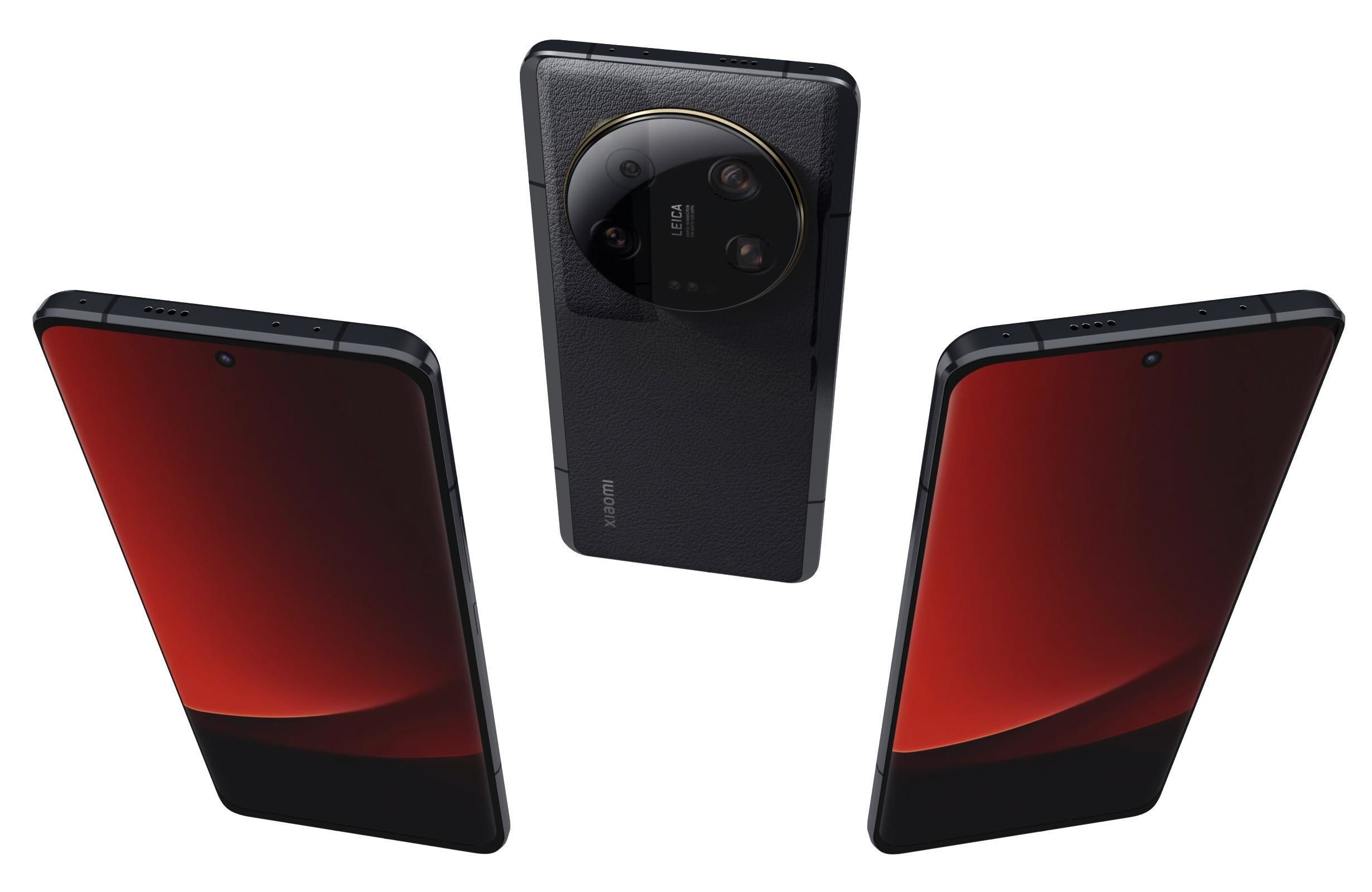 Xiaomi 13 Ultra Black Low-poly 3D model_2