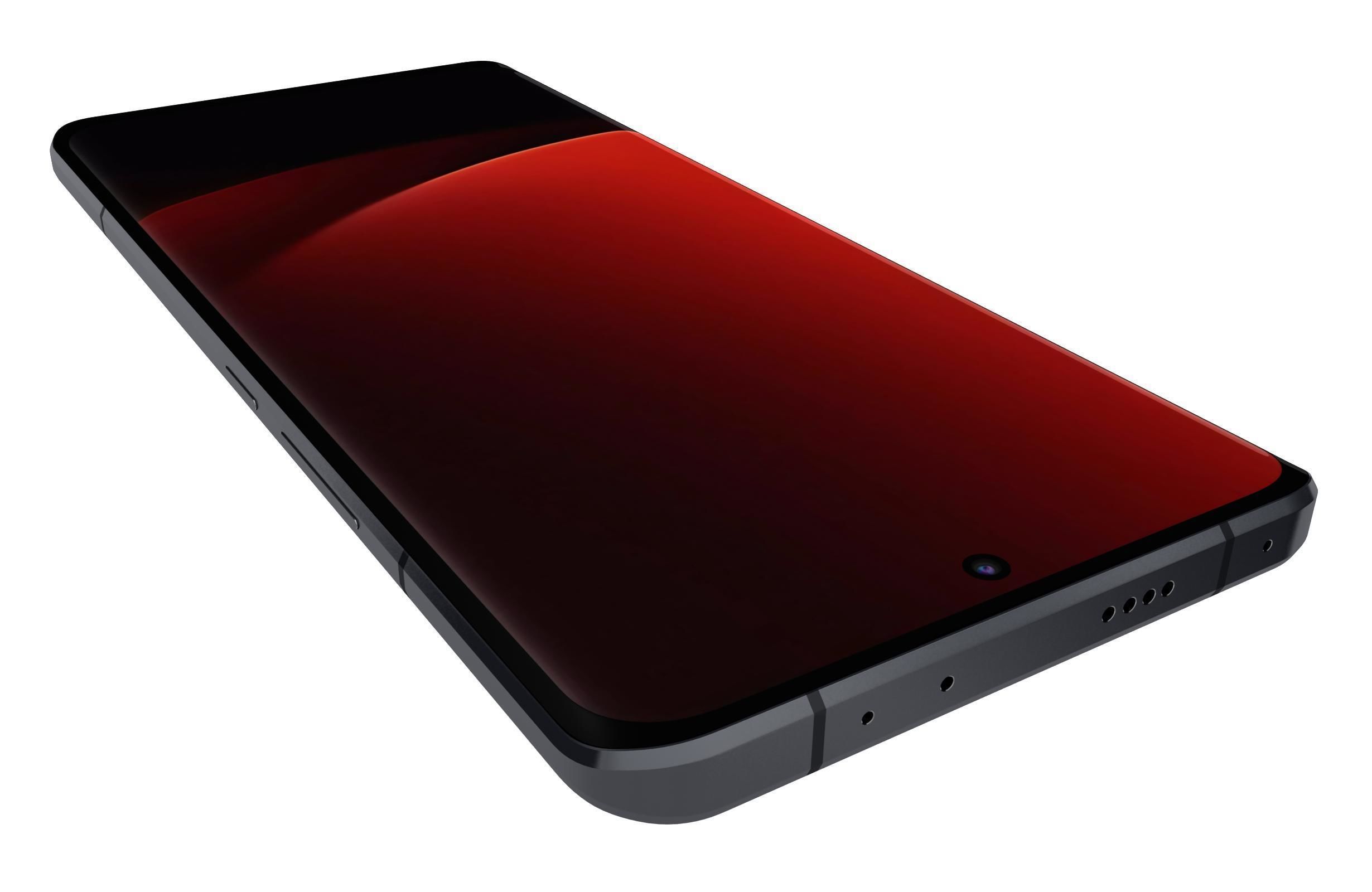 Xiaomi 13 Ultra Black Low-poly 3D model_12