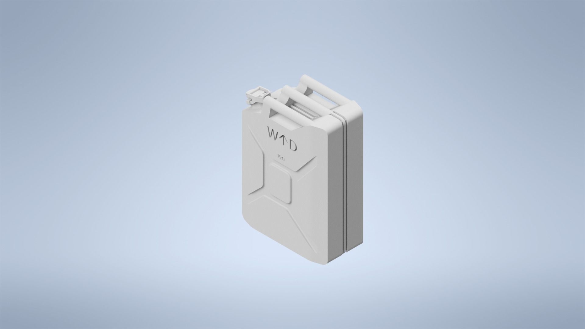 british fuel canister WW2 1 35 3D print model_1