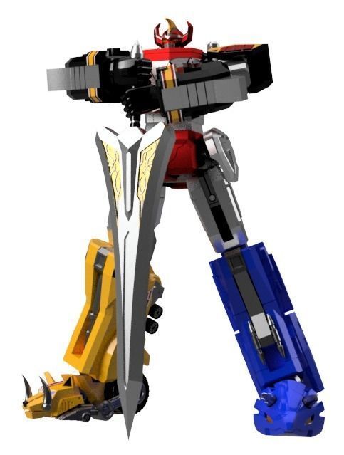 power rangers megazord with sword 38cm 3d printing models 3D print model_2