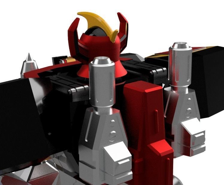 power rangers megazord with sword 38cm 3d printing models 3D print model_5