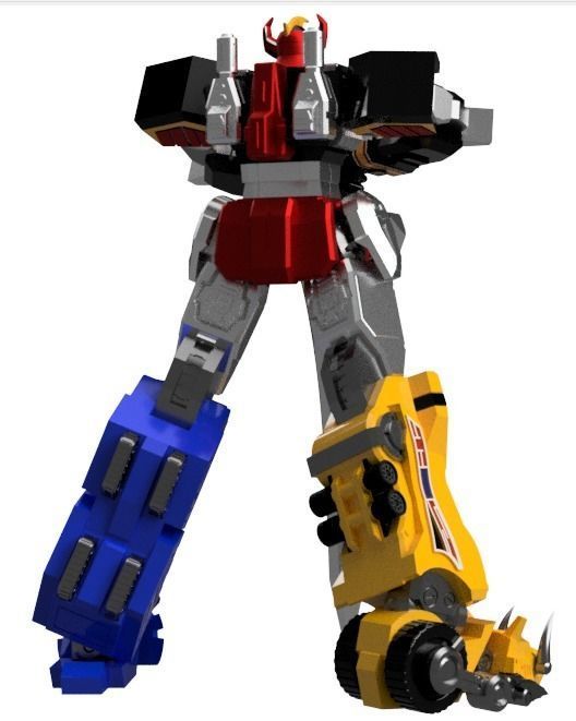 power rangers megazord with sword 38cm 3d printing models 3D print model_3