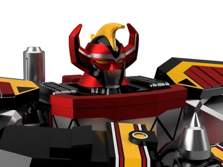 power rangers megazord with sword 38cm 3d printing models 3D print model_4