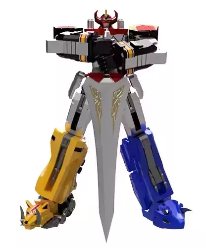 power rangers megazord with sword 38cm 3d printing models