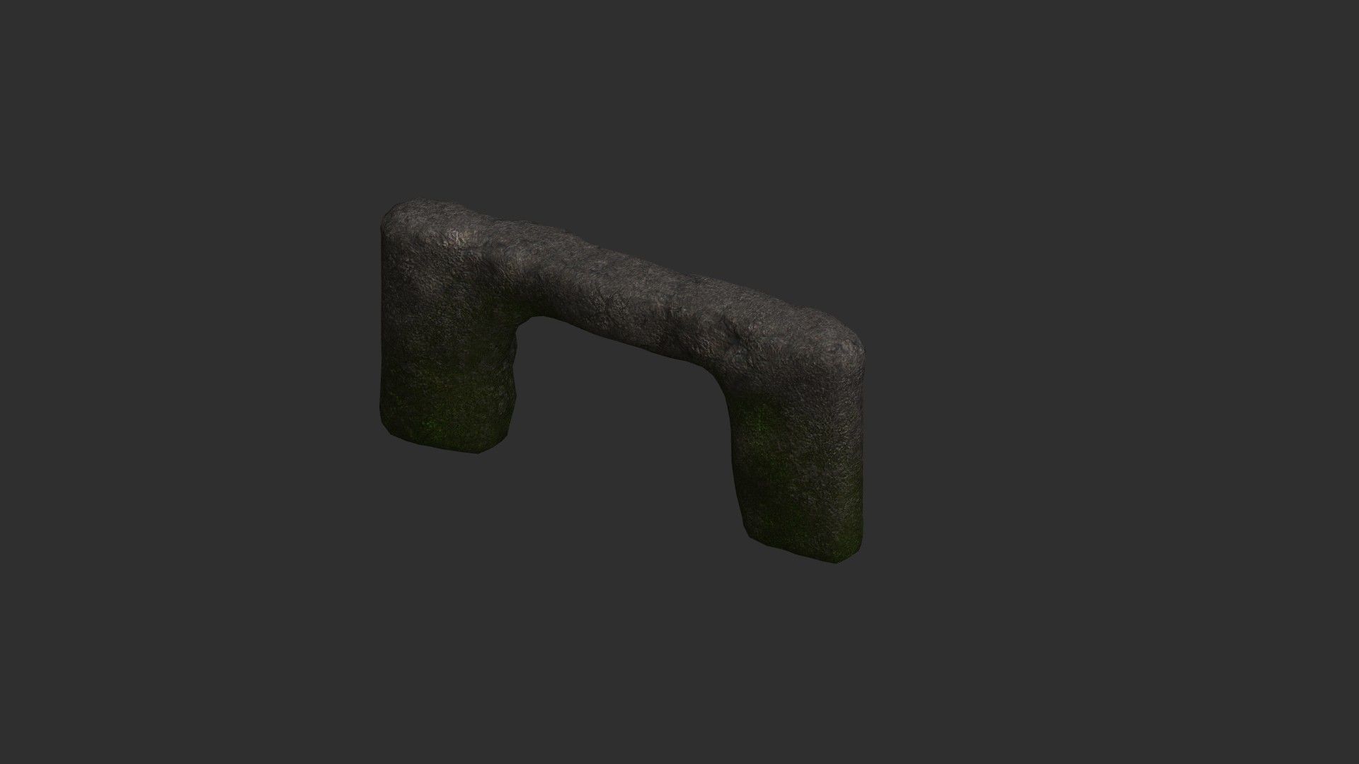 Cave Walls 2 - Moss 1 Low-poly 3D model_12