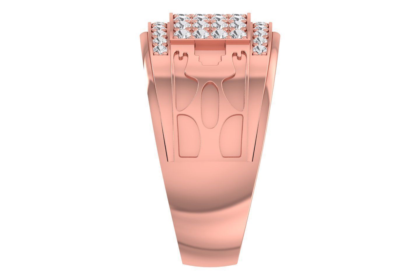 Mens Ring 3dm STL OBJ FBX Renders Details 3D print model_1