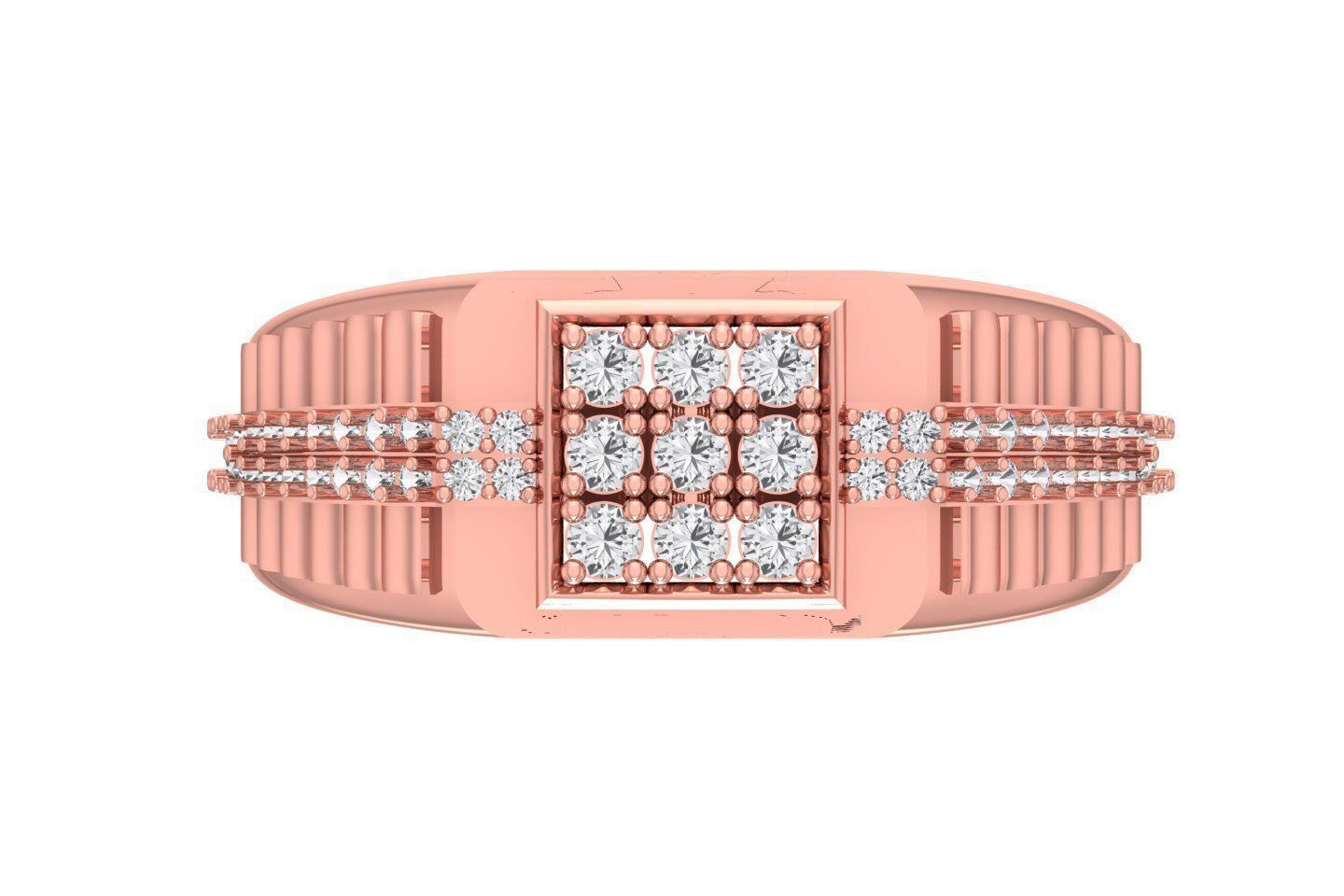 Mens Ring 3dm STL OBJ FBX Renders Details 3D print model_1