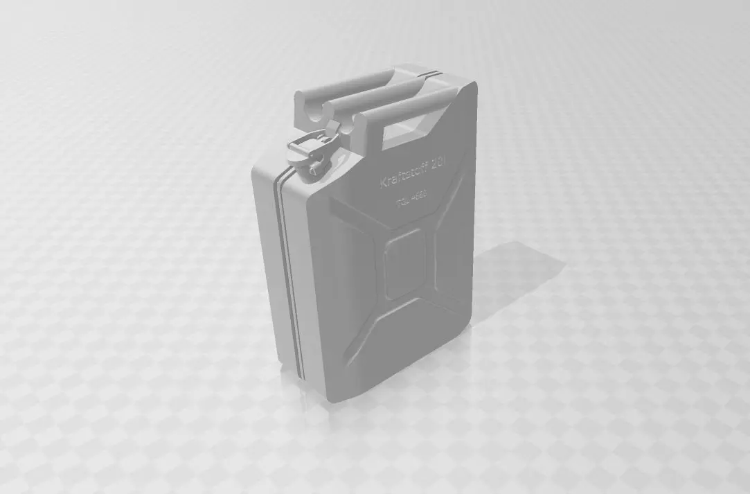 german WW2 fuel canister 1 35 3D print model_0
