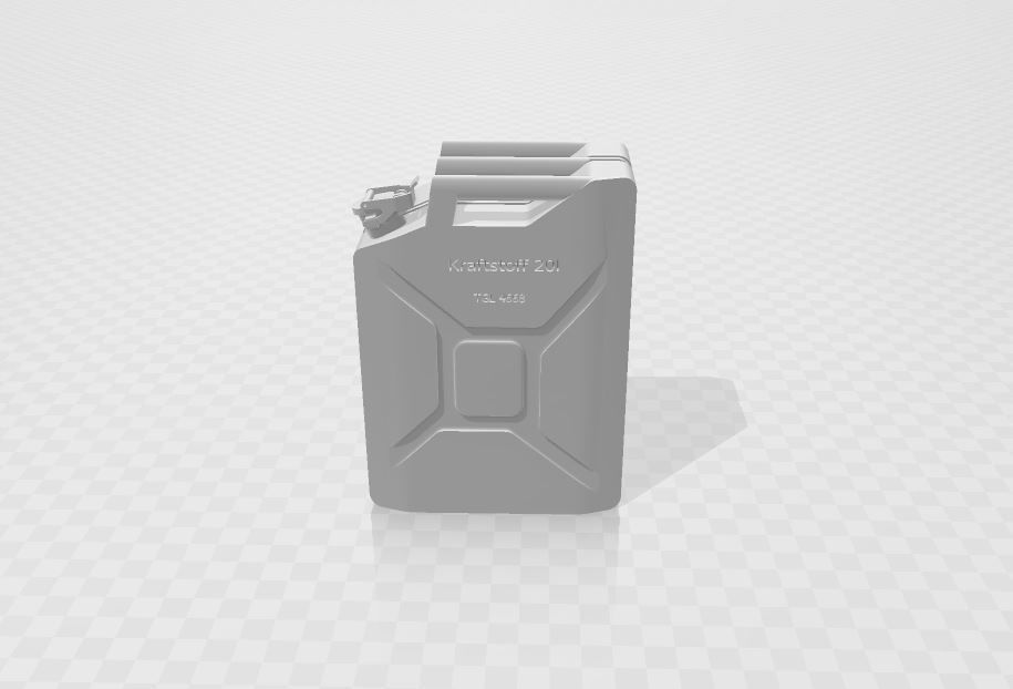 german WW2 fuel canister 1 35 3D print model_3