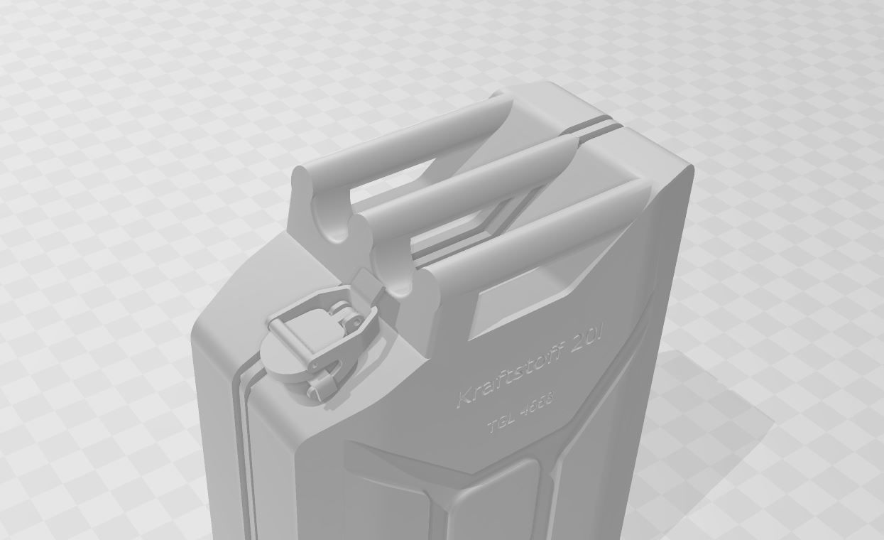 german WW2 fuel canister 1 35 3D print model_1