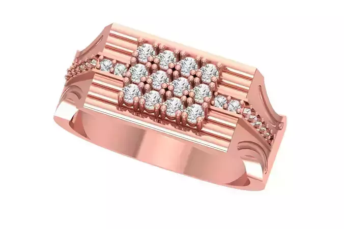 Mens Ring 3dm STL OBJ FBX Renders Details